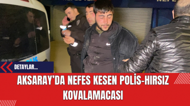 Aksaray’da Nefes Kesen Polis-Hırsız Kovalamacası Kamerada