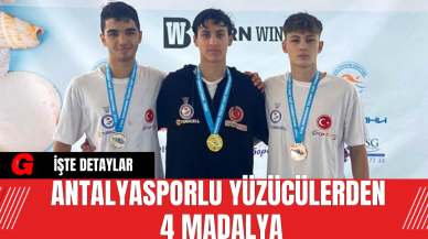 Antalyasporlu Yüzücülerden 4 Madalya