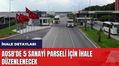 AOSB'de 5 sanayi parseli için ihale düzenlenecek