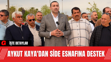 Aykut Kaya'dan Side Esnafına Destek