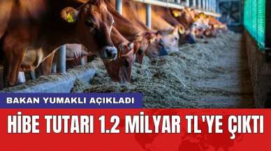 Bakan Yumaklı açıkladı: Hibe tutarı 1.2 milyar TL'ye çıktı