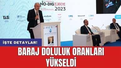 Baraj doluluk oranları yükseldi