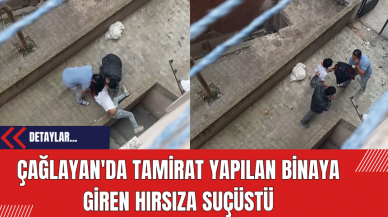 Çağlayan'da Tamirat Yapılan Binaya Giren Hırsıza Suçüstü