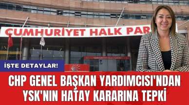 CHP Genel Başkan Yardımcısı'ndan YSK'nın Hatay kararına tepki