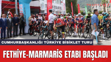 Cumhurbaşkanlığı Türkiye Bisiklet Turu: Fethiye-Marmaris etabı başladı