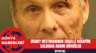 Disney Restoranında Engelli Misafire Saldıran Adamı Dövdüler