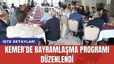 Kemer’de bayramlaşma programı düzenlendi