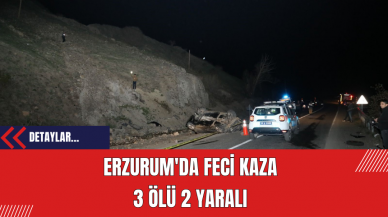 Erzurum'da Feci Kaza: 3 Ölü 2 Yaralı