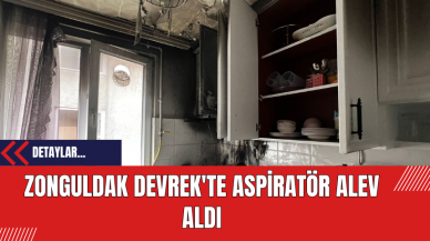 Zonguldak Devrek'te Aspiratör Alev Aldı