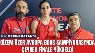 Gizem Özer Avrupa Boks Şampiyonası'nda çeyrek finale yükseldi