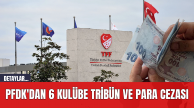 PFDK'dan 6 Kulübe Tribün ve Para Cezası