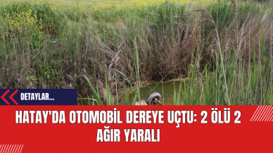 Hatay'da Otomobil Dereye Uçtu: 2 Ölü 2 Ağır Yaralı