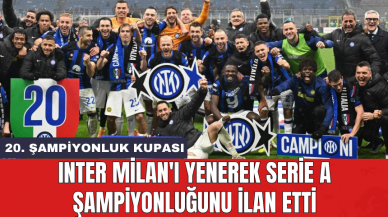 Inter Milan'ı yenerek Serie A şampiyonluğunu ilan etti