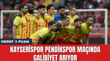 Kayserispor Pendikspor maçında galibiyet arıyor