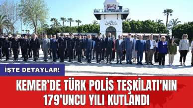 Kemer’de Türk Polis Teşkilatı'nın 179'uncu yılı kutlandı