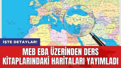 MEB EBA üzerinden ders kitaplarındaki haritaları yayımladı