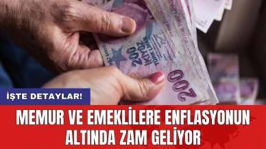 Memur ve emeklilere enflasyonun altında zam geliyor