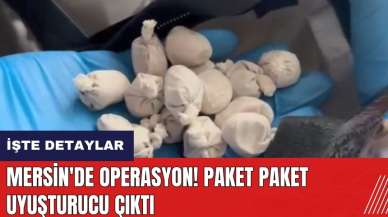 Mersin'de operasyon! Paket paket uyuşt*rucu çıktı