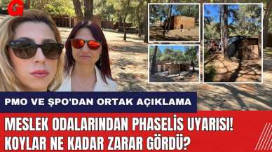 Meslek odalarından Phaselis uyarısı! Koylar ne kadar zarar gördü?