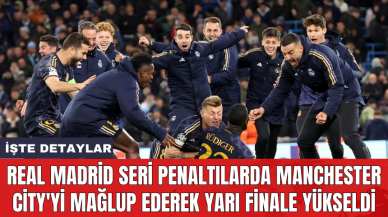 Real Madrid seri penaltılarda Manchester City'yi mağlup ederek yarı finale yükseldi