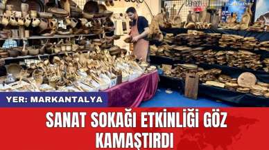 Sanat sokağı etkinliği göz kamaştırdı