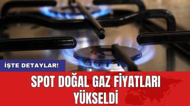 Spot doğal gaz fiyatları yükseldi