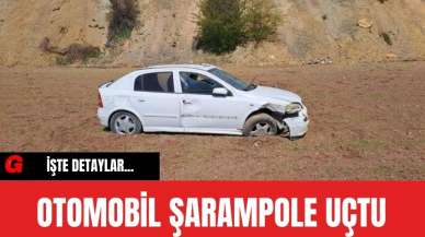 Malatya'da otomobil şarampole uçtu