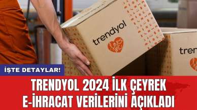 Trendyol 2024 ilk çeyrek e-ihracat verilerini açıkladı