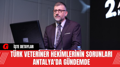 Türk Veteriner Hekimlerinin Sorunları Antalya'da Gündemde