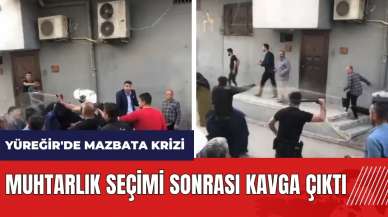 Yüreğir'de mazbata krizi! Muhtarlık seçimi sonrası kavga çıktı