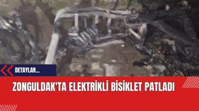 Zonguldak'ta Elektrikli Bisiklet Patladı