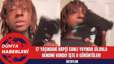 17 Yaşındaki Rapçi Canlı Yayında Silahla Kendini Vurdu! İşte o Görüntüler!