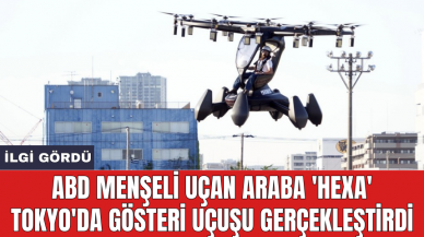 ABD menşeli uçan araba 'HEXA' Tokyo'da gösteri uçuşu gerçekleştirdi