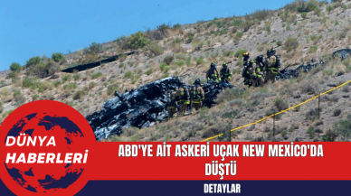 ABD'ye Ait Askeri Uçak New Mexico'da Düştü