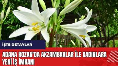 Adana Kozan'da Akzambaklar ile kadınlara yeni iş imkanı