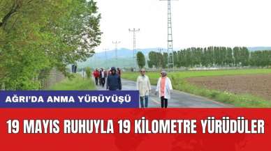 Ağrı'da 19 Kilometrelik Anma Yürüyüşü