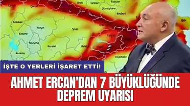 Ahmet Ercan'dan 7 büyüklüğünde deprem uyarısı: İşte o yerleri işaret etti!