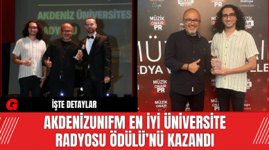 AKDENİZUNIFM En İyi Üniversite Radyosu Ödülü’nü Kazandı