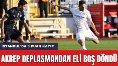 Akrep Deplasmandan Eli Boş Döndü