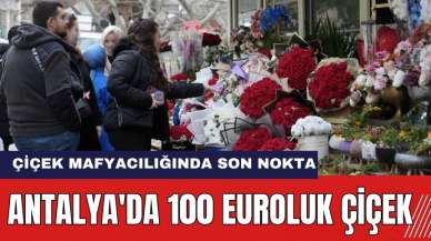 Antalya'da 100 Euroluk Çiçek