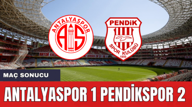 Antalyaspor Pendikspor Maç Sonucu