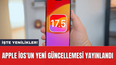 Apple iOS'un yeni güncellemesi yayınlandı