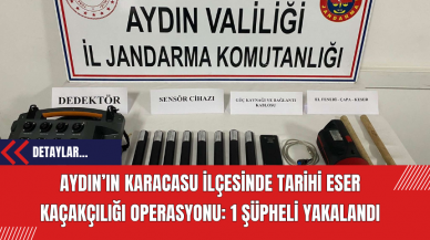 Aydın’ın Karacasu ilçesinde Tarihi Eser Kaçakçılığı Operasyonu: 1 Şüpheli Yakalandı