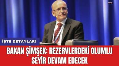 Bakan Şimşek: Rezervlerdeki olumlu seyir devam edecek