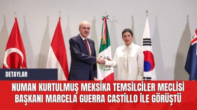 Numan Kurtulmuş Meksika Temsilciler Meclisi Başkanı Marcela Guerra Castillo ile Görüştü