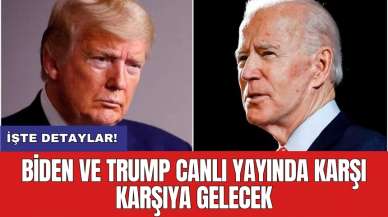 Biden ve Trump canlı yayında karşı karşıya gelecek