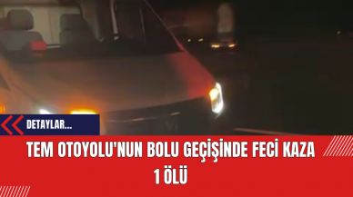 TEM Otoyolu'nun Bolu Geçişinde Feci Kaza 1 Ölü