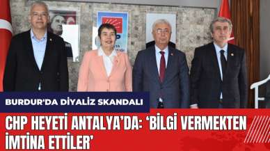 Burdur'da diyaliz skandalı! CHP heyeti Antalya'da: Bilgi vermekten imtina ettiler