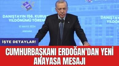 Cumhurbaşkanı Erdoğan'dan yeni anayasa mesajı