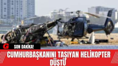 Son Dakika! Cumhurbaşkanını Taşıyan Helikopter Düştü